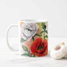 Coffee Mug Flores de amapola