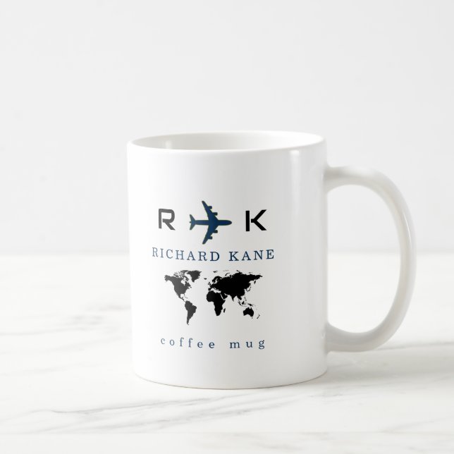 Taza De Café Coffee Mug for an airplane pilot (Derecha)