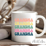 Taza De Café coffee mug for mother's day gift for grandma<br><div class="desc">coffee mug for mother's day gift for grandma,  15 oz. white coffee mug,  to give to grandma on mother's day or grandparents day,  also an excellent gift for her birthday or christmas,  with the phrase GRANDMA,  in fun colors for grandma.</div>