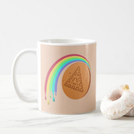 Taza De Café Coffee Mug Game Dalgona Triangle Fundiendo arcoiri