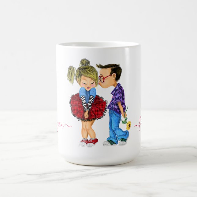 Taza De Café Coffee Mug Gift Romantic Couple Love - Te amo (Centro)