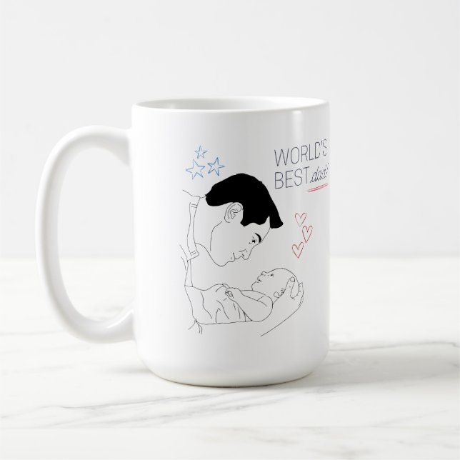 Taza De Café Coffee Mug happy day dad (Izquierda)