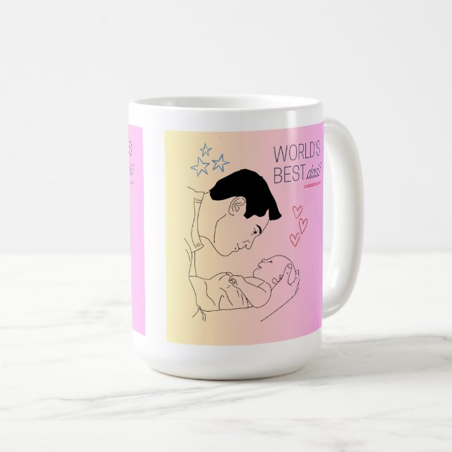 Taza De Café  Coffee Mug  happy father´s day (Anverso derecho)