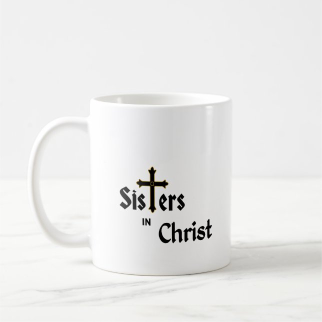 Taza De Café Coffee Mug: Hermanas en Cristo (Izquierda)