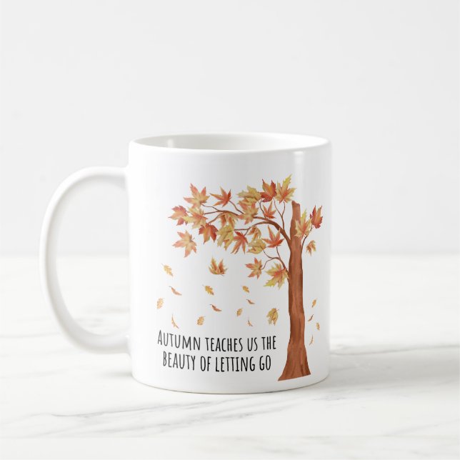 Taza De Café Coffee Mug inspirador - Diseño acuarela (Izquierda)