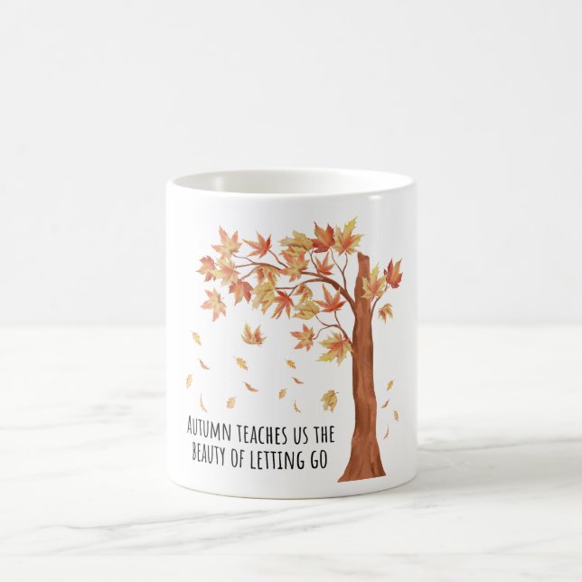 Taza De Café Coffee Mug inspirador - Diseño acuarela (Centro)