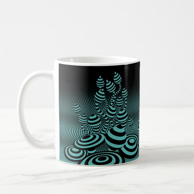 Taza De Café Coffee mug Jade Magic Mushrooms cerámica. (Izquierda)