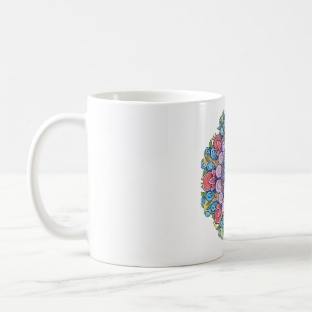 Taza De Café Coffee Mug Mandala (Izquierda)