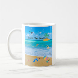 Taza De Café Coffee Mug Me Encanta La Playa