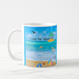 Taza De Café Coffee Mug Me Encanta La Playa