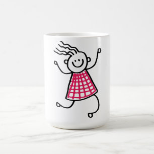 Taza De Café Coffee Mug Mujer Palo bailarina