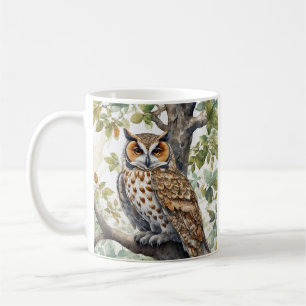 Taza De Café Coffee Mug Owl Design