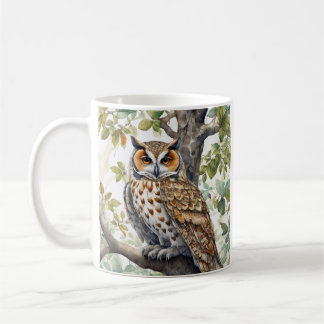Taza De Café Coffee Mug Owl Design