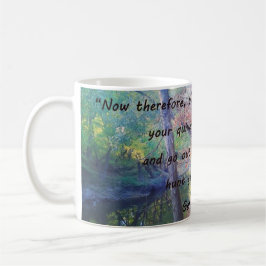 Taza De Café Coffee mug para el cazador con Génesis cita