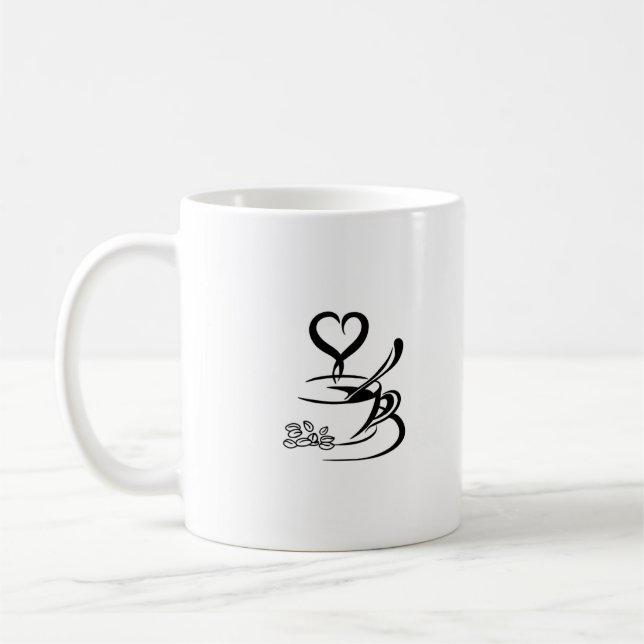 Taza De Café Coffee Mug para los amantes del café - Disfrute pe (Izquierda)