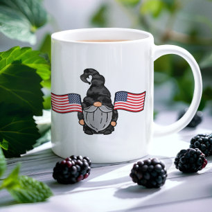 Taza De Café Coffee Mug Patriótico Americano Gnome
