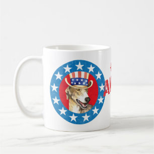 Taza De Café Coffee Mug Patriótico Greyhound