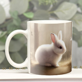 Taza De Café Coffee Mug Personalizado De Cuta Acuarela Bunny