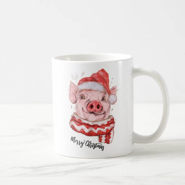 Taza De Café Coffee Mug personalizado de Feliz Navidad (Derecha)