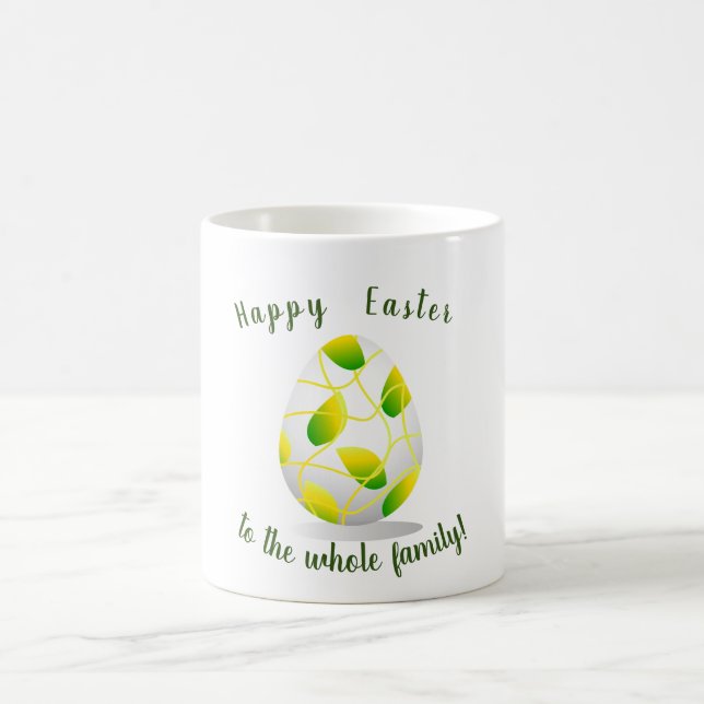 Taza De Café Coffee Mug, personalizado de Feliz Pascua minimali (Centro)