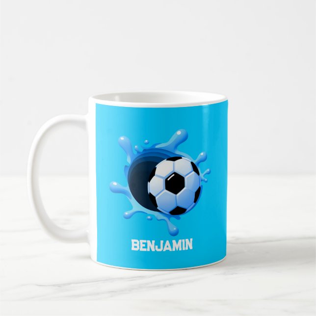 Taza De Café Coffee Mug personalizado para bolas de fútbol (Izquierda)