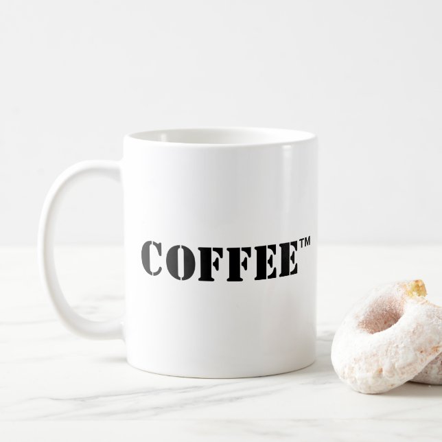Taza De Café Coffee™ Mug (¡Personalizar!) (Con donut)