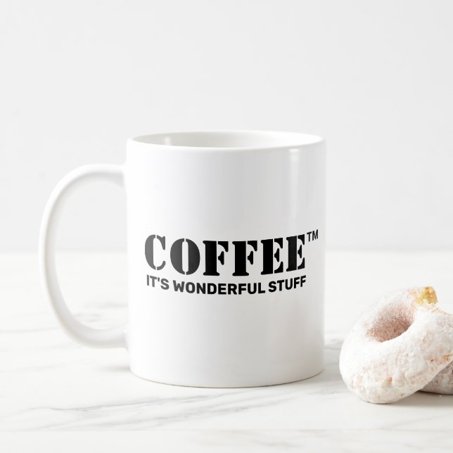 Taza De Café Coffee™ Mug (¡Personalizar!) (Con donut)