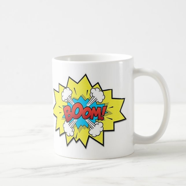 Taza De Café Coffee Mug - Pop Art Boom (Derecha)