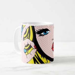 Taza De Café Coffee Mug - Pop Art O-K