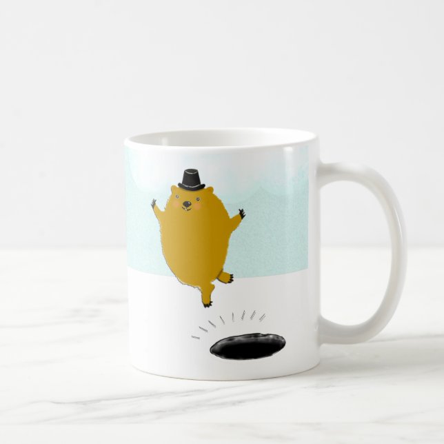 Taza De Café Coffee Mug por el Día de la Grasa Graciosa (Derecha)
