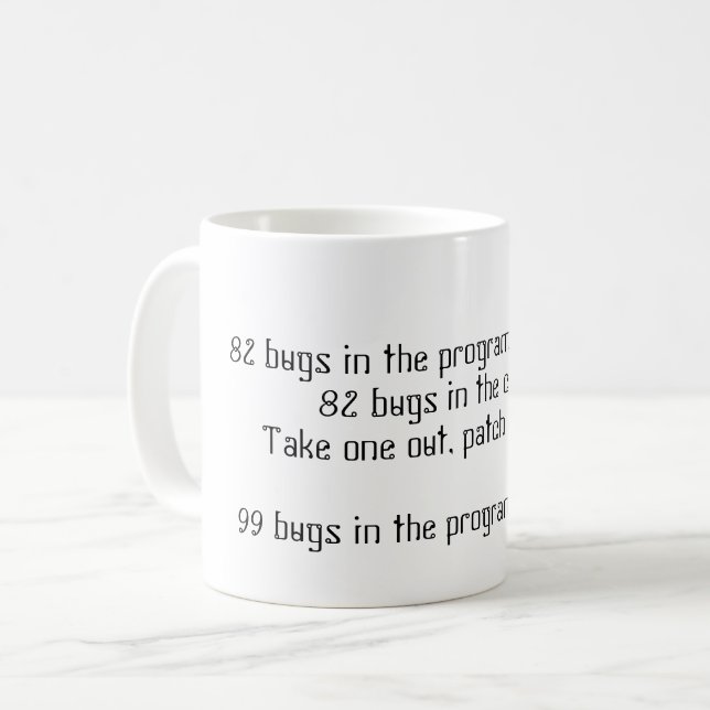 Taza De Café Coffee Mug, programador informático (Anverso izquierdo)