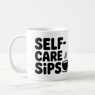 Taza De Café Coffee Mug Sips De Autocuidado