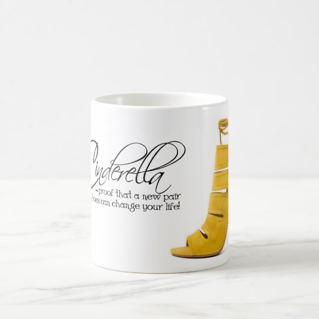 Taza De Café Coffee Mug Tea Cup Cinderella Yellow Shoes Cita (Centro)