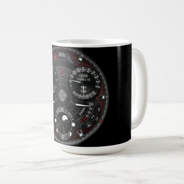 Taza De Café Coffee Mug with a Humorous Digital Design (Anverso derecho)