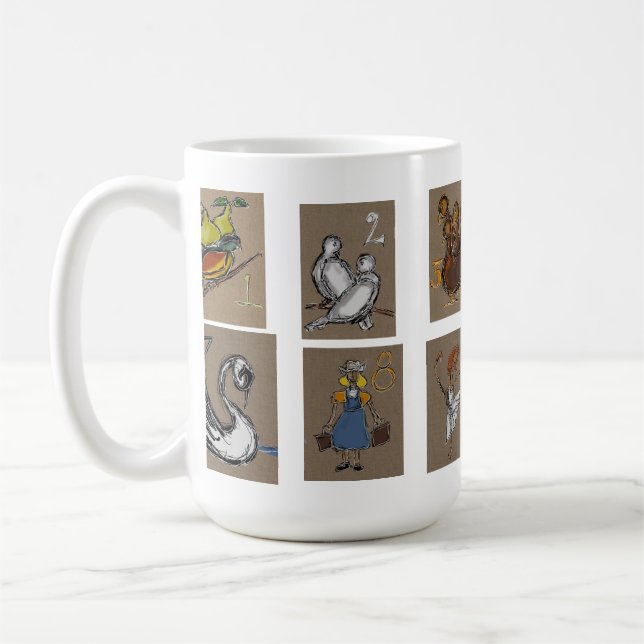 Taza De Café Coffee Mugs 12 días de Navidades (Izquierda)