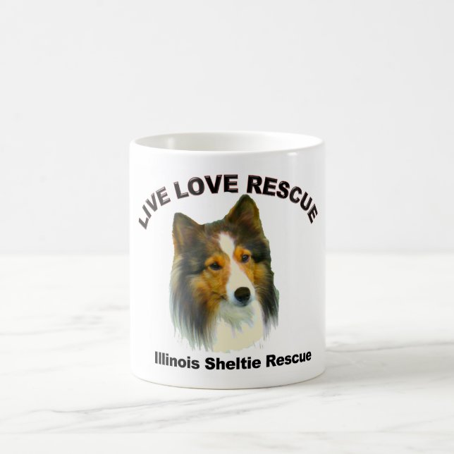 Taza De Café Coffee Mugs & Cups Live Love Rescue (Centro)
