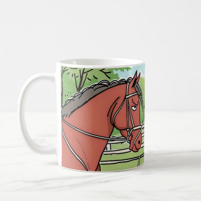 Taza De Café ¡Coffee Mugs para los amantes de los caballos! (Izquierda)