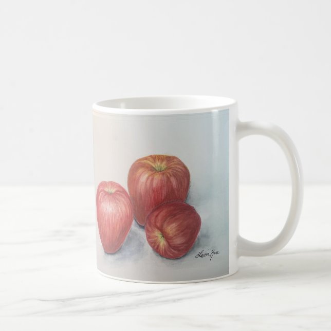 Taza De Café Coffee or Tea mug, featuring apple design (Derecha)