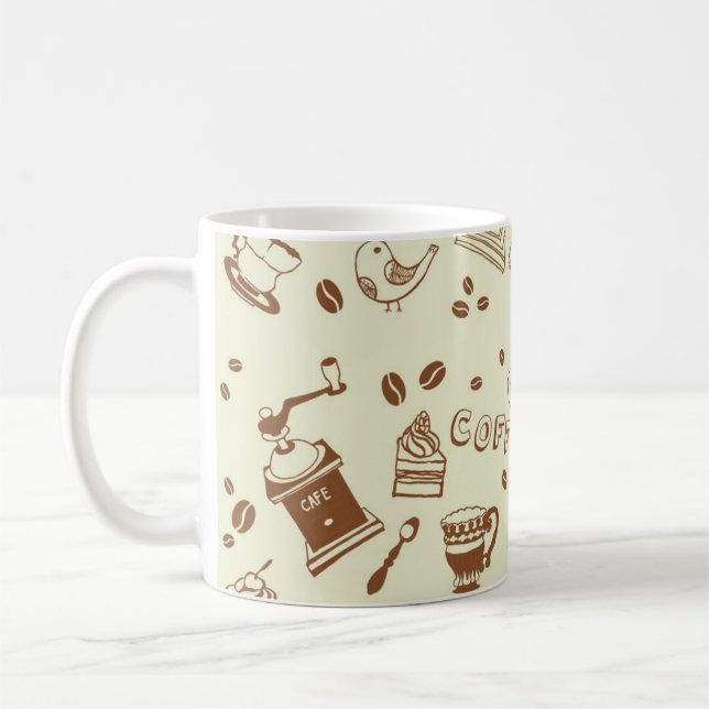Taza De Café Coffee pattern (Izquierda)