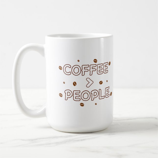 Taza De Café Coffee > People – Funny Coffee Lover Quote (Izquierda)