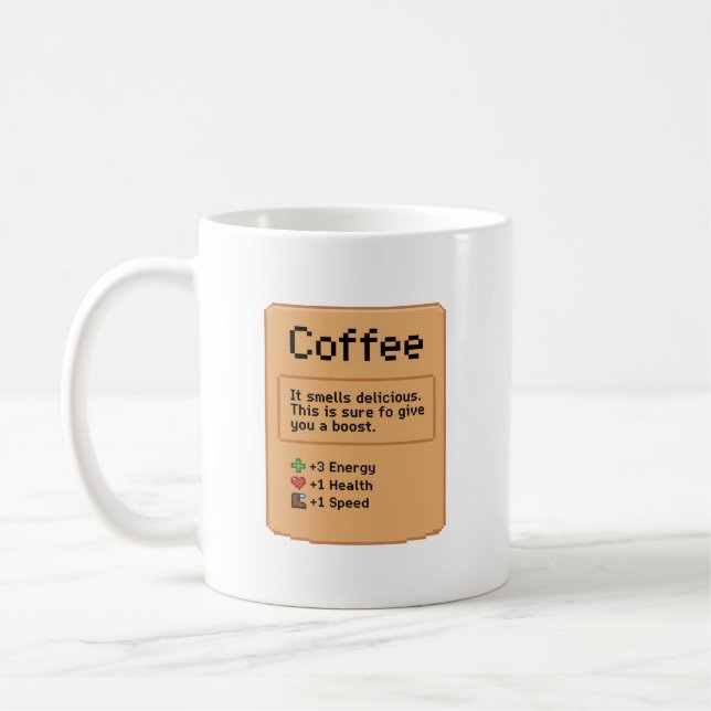 Taza De Café Coffee Pixel Art RPG Item (Izquierda)