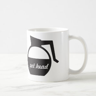 Taza De Café Coffee Pot Funny Pot Head Mug