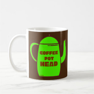 Taza De Café COFFEE POT HEAD idea de regalo de café divertido