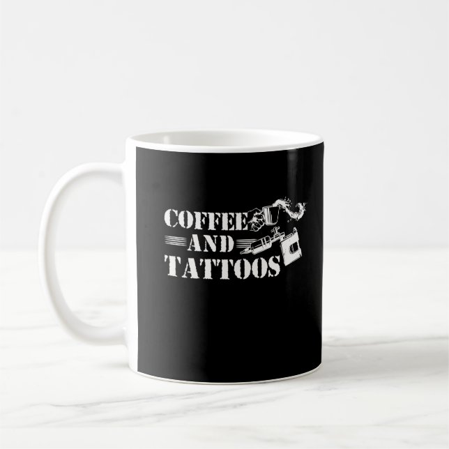 Taza De Café Coffee Tattoo Lover Inked Tattooist (Izquierda)