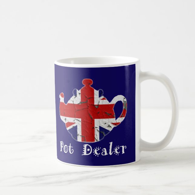 Taza De Café Coffee Tea Mugs Funny Pot Dealer British Teapot (Derecha)