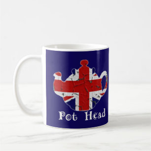 Taza De Café Coffee Tea Mugs Gracioso Cabeza de Pot British Tea