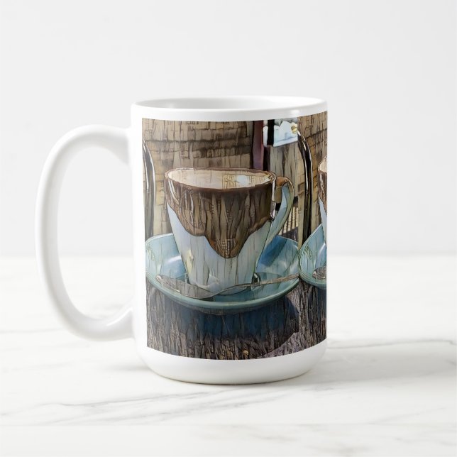 Taza De Café Coffee Time Cubism Art, Coffee Mug (Izquierda)
