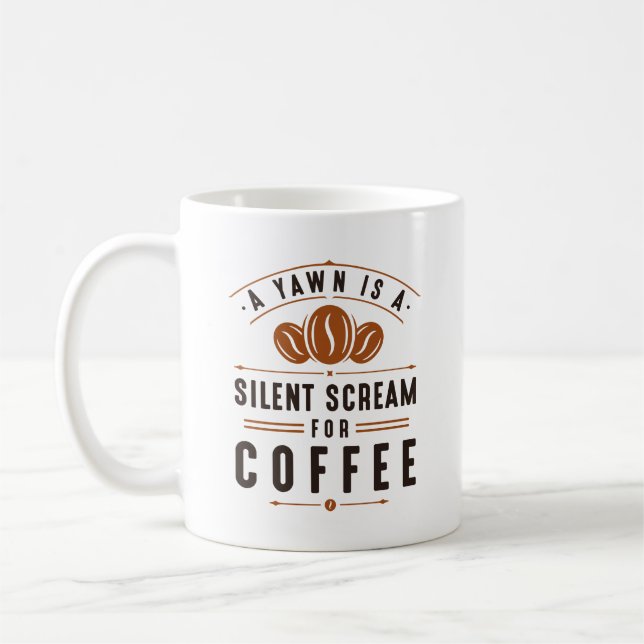 Taza De Café Coffee Yawn (Izquierda)