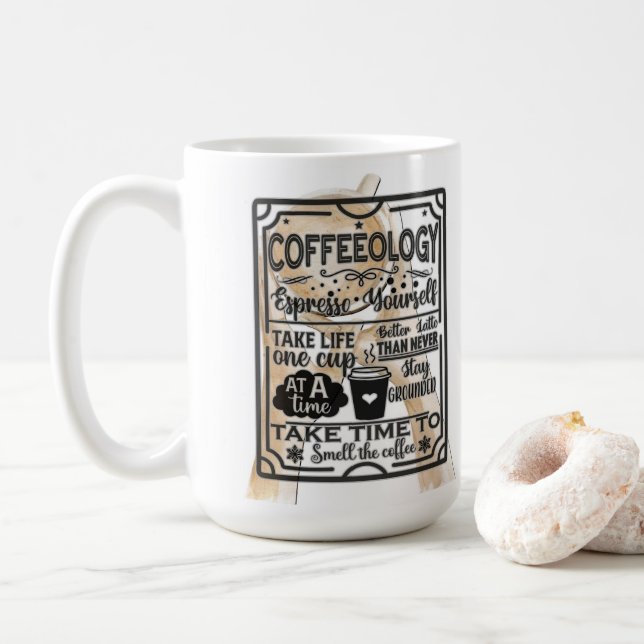 Taza De Café Coffeeología (Con donut)
