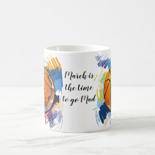 Taza De Café Cofffee Mug-Mad para el baloncesto